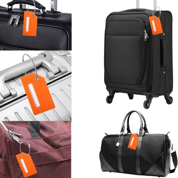 Silicone Luggage Tag with Name ID Card Perfect to Quickly Spot Luggage Suitcase - Picture 6 of 6